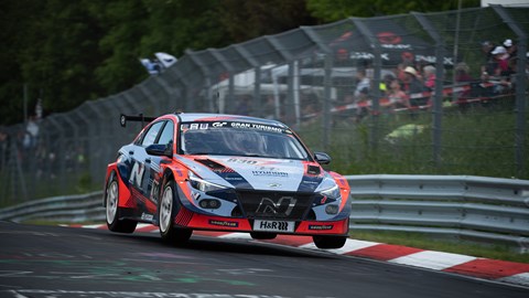 Αγωνιστικό αυτοκίνητο Hyundai TCR στο Nürburgring