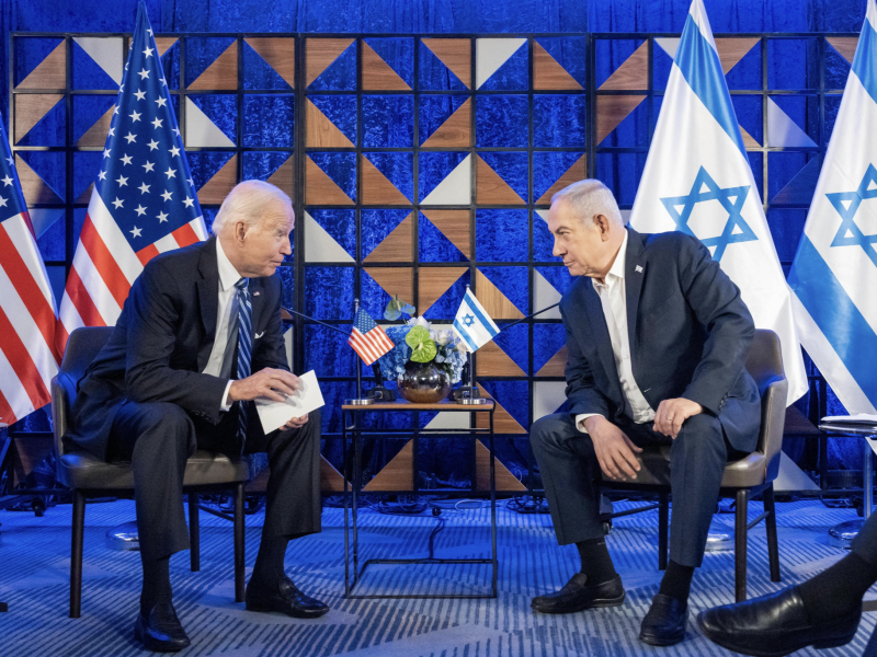 Συνάντηση μεταξύ του Joe Biden και του Benjamin Netanyahu στο Τελ Αβίβ, πηγή: Twitter