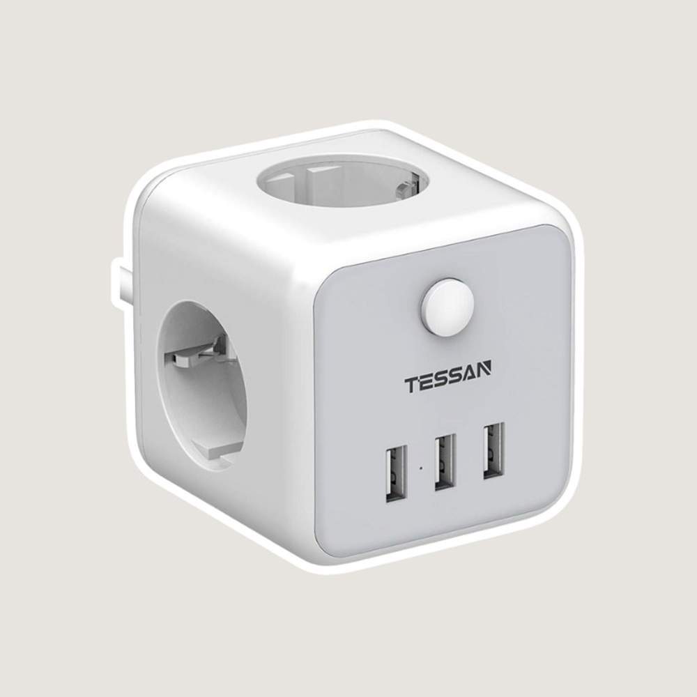 Tessan power strip cube