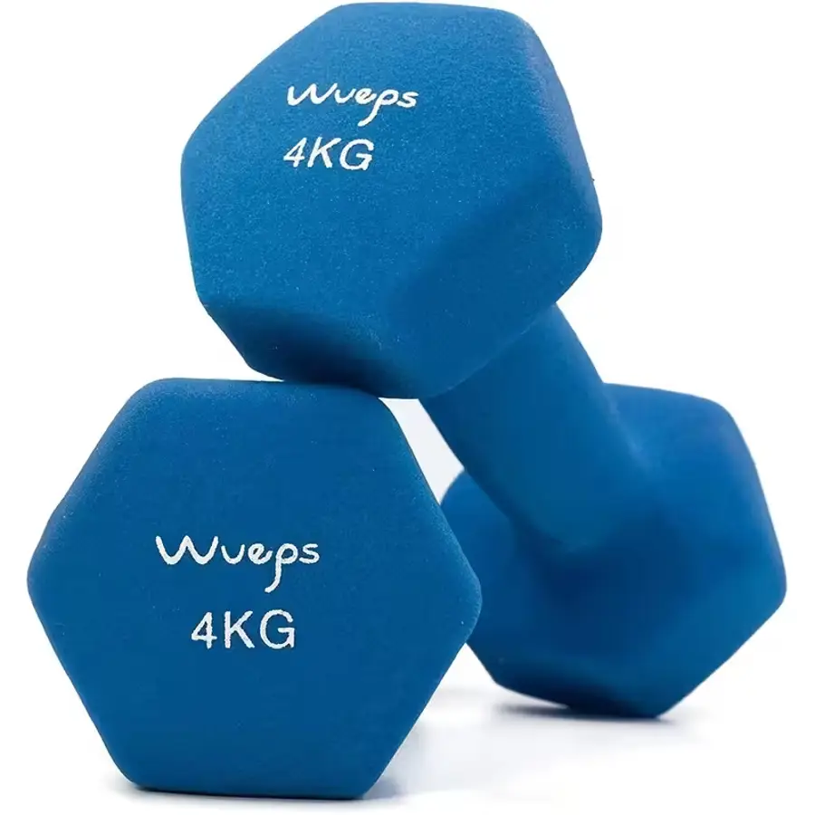 wueps 4kg neoprene dumbbells