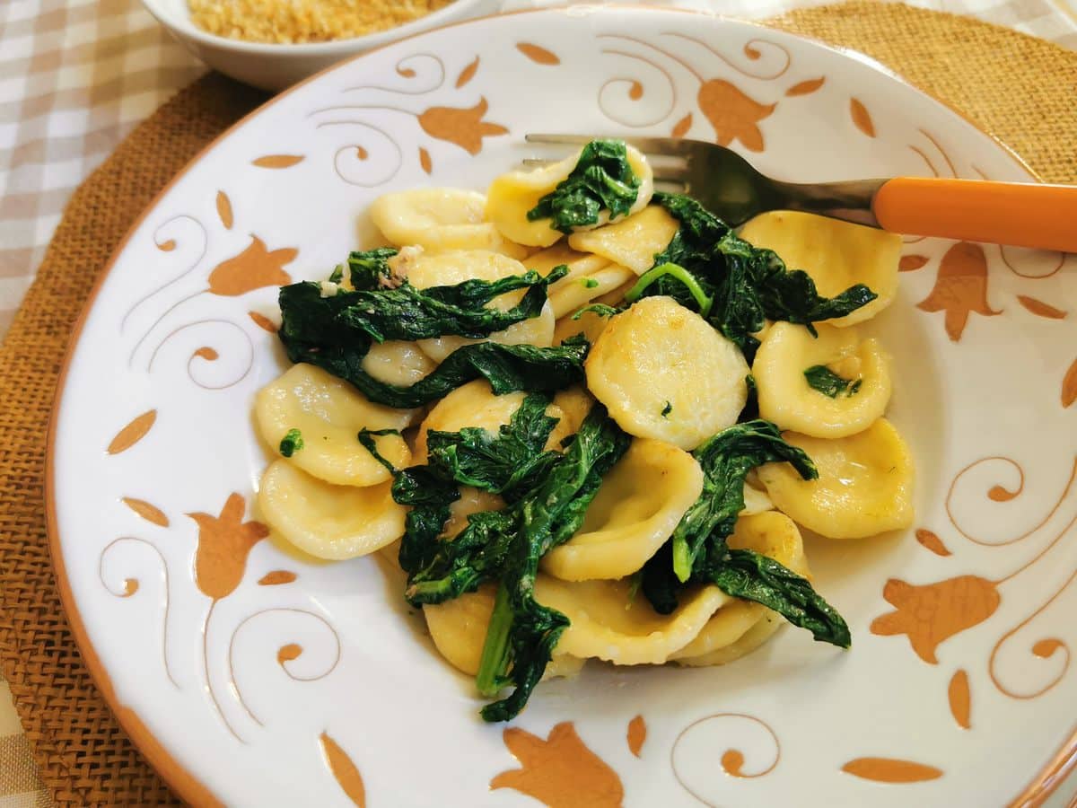 Orecchiette με μπρόκολο rabe.